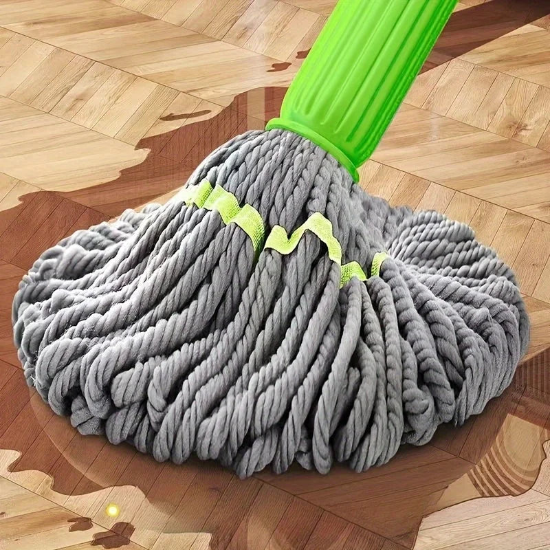 1Pcs Home Rotating Cleaning Mop - Reusable Floor Cleaner with for Easy Bedroom Bathroom Kitchen Living Room Cleaning